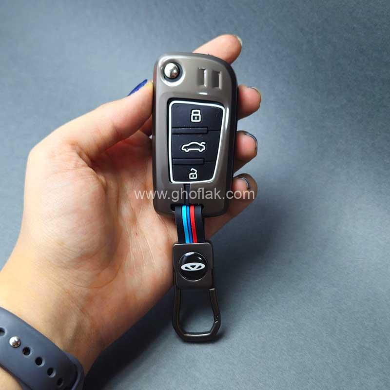 جک-جی-4-01 کاور ریموت جک جی 4 - چری ام وی ام ایکس 22 - ایکس 33 کلید تاشو دور فلزی - Image 1