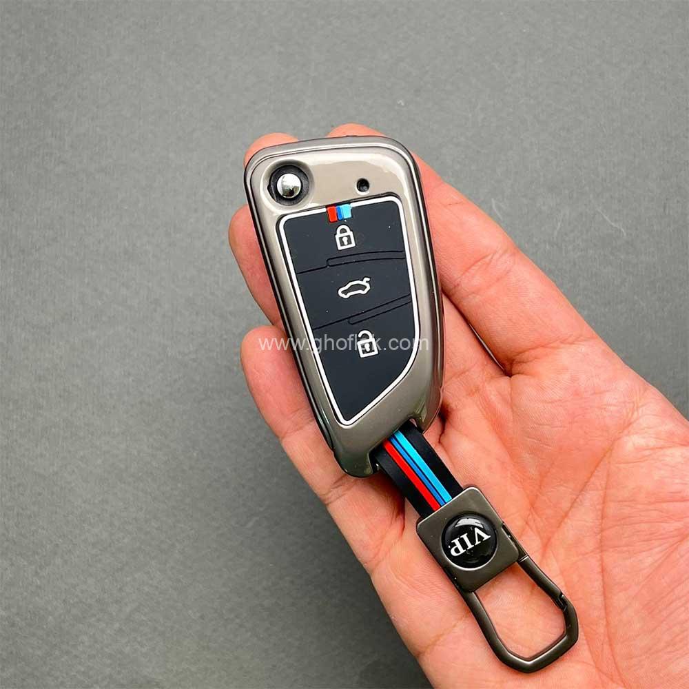 سه2 کاور ریموت سهند کلید تاشو دور فلزی - Image 1