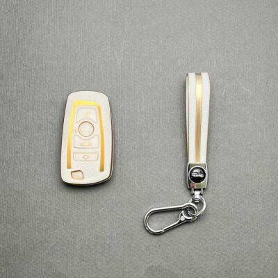 کاور ریموت بی ام و مشترک با کوییک و کلوت کیلس طرح چرم با بند ست