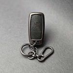 کاور ریموت پژو 405 و پارس کلید تاشو دو دکمه بدون بند دور فلزی وسط چرم - Image 14