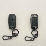 کاور ریموت سمند کلید تاشو سه دکمه دور فلزی وسط چرم - Image 8