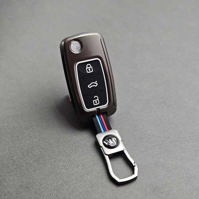 کاور ریموت سمند کلید تاشو سه دکمه دور فلزی