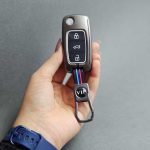 کاور ریموت سمند کلید تاشو سه دکمه دور فلزی - Image 4