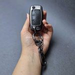 کاور ریموت سمند کلید تاشو سه دکمه دور فلزی وسط چرم - Image 10