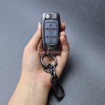 کاور ریموت سمند کلید تاشو سه دکمه دور فلزی وسط چرم - Image 11