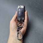 کاور ریموت سمند کلید تاشو سه دکمه دور فلزی وسط چرم - Image 12