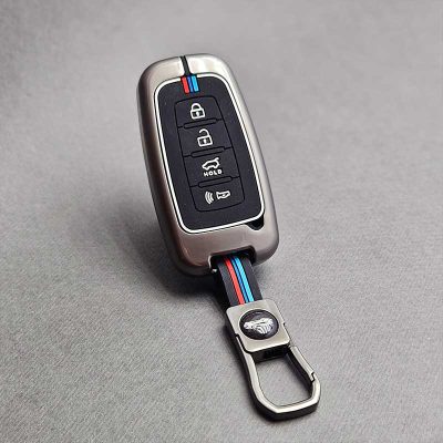 کاور ریموت هیوندایی و کیا چهار دکمه دور فلزی