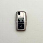 کاور ریموت پژو 405 و پارس دو دکمه کلید تاشو طرح متالیک