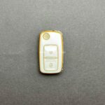 کاور ریموت پژو 405 و پارس دو دکمه کلید تاشو طرح چرم - Image 7