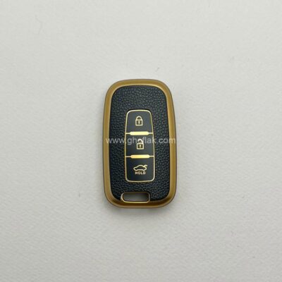 کاور ریموت هیوندایی و کیا سه دکمه طرح چرم