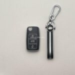 کاور ریموت سمند سه دکمه کلید تاشو طرح چرم با بند ست - Image 7