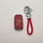 کاور ریموت هیوندایی و کیا سه دکمه طرح چرم با بند ست - Image 5