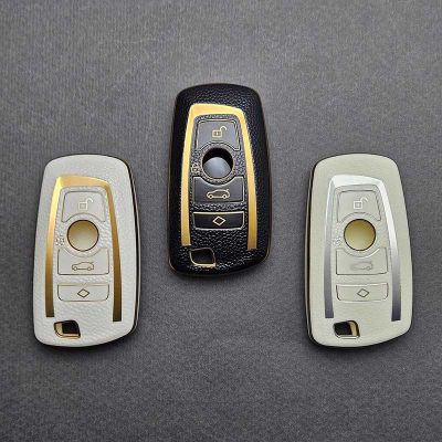 کاور ریموت بی ام و مشترک با کوییک و کلوت کیلس طرح چرم