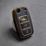 کاور ریموت سمند سه دکمه کلید تاشو طرح چرم - Image 5