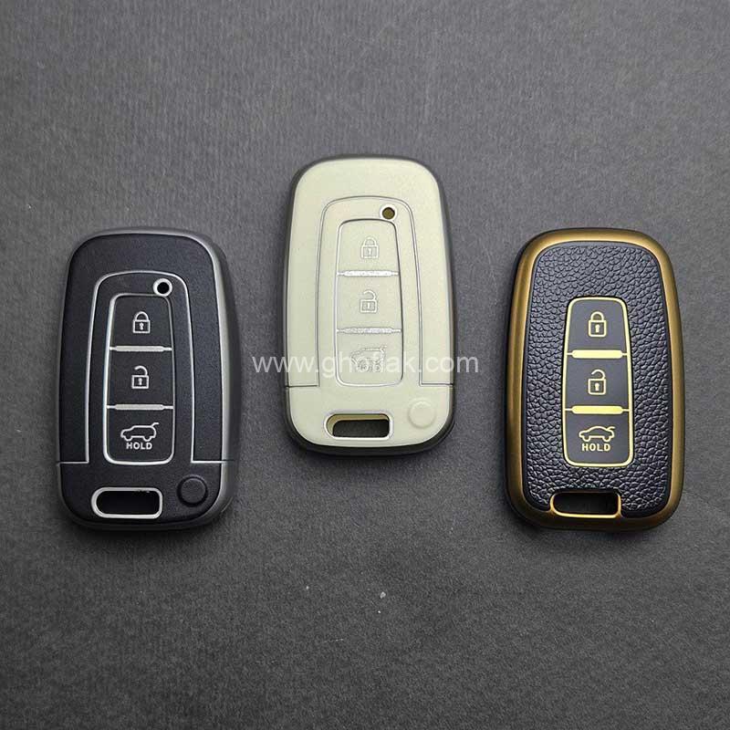 کاور-ریموت-هیوندایی-و-کیا-سه-دکمه-طرح-چرم کاور ریموت هیوندایی و کیا سه دکمه طرح چرم - Image 1