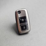 کاور ریموت پژو 405 و پارس دو دکمه کلید تاشو متالیک