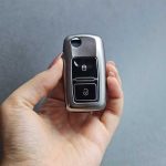 کاور ریموت پژو 405 و پارس دو دکمه کلید تاشو متالیک - Image 2