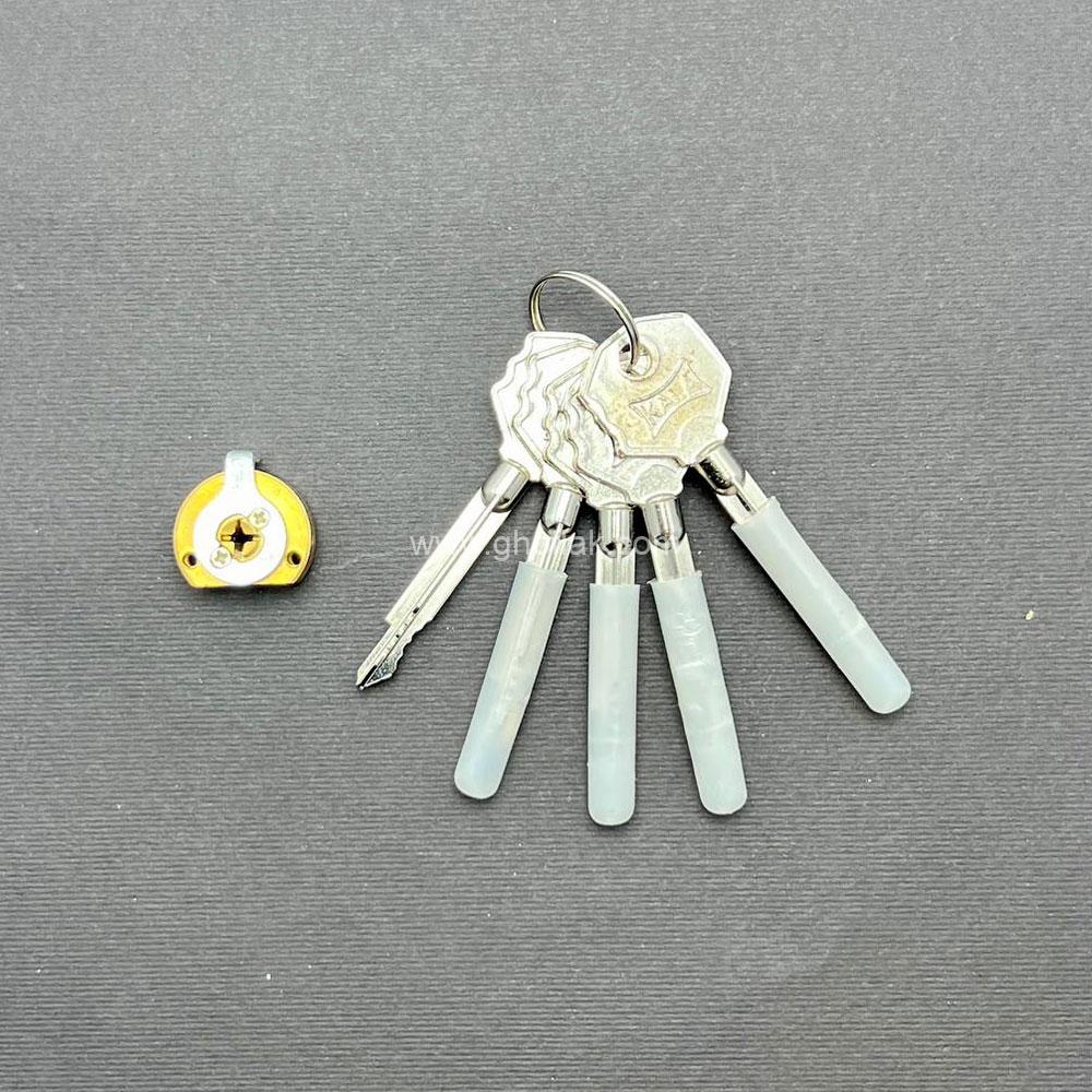 c128 (2) سیلندر یدک قفل چهار لول کمکی کلید 4 پر M&M - Image 1