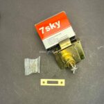 قفل کمدی دوپله مارک 7Sky | قفل برنجی با سیلندر مقاوم - Image 2