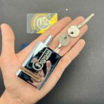 قفل دیسک موتور سیکلت کهن موبایلی | قفل فولادی ضد برش با امنیت بالا - Image 3