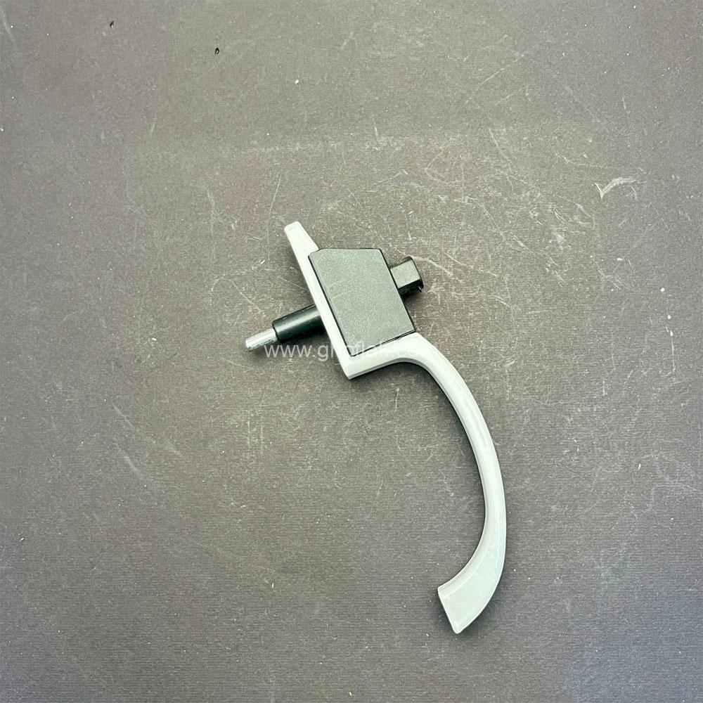 gdl-24-1 دستگیره شیشه دوجداره رنگ سفید پین کوتاه - Image 1