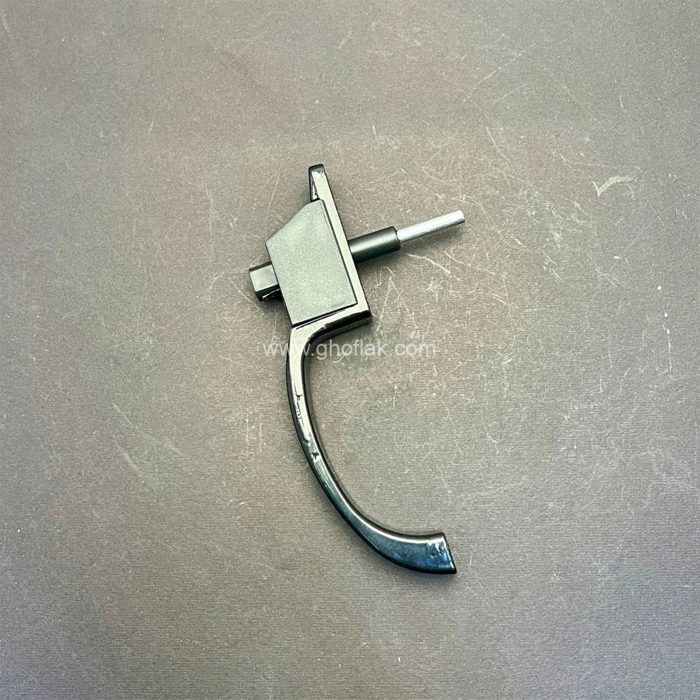 gdl-25-1 دستگیره شیشه دوجداره رنگ مشکی پین بلند - Image 1