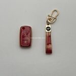 کاور ریموت پژو 405 و پارس دو دکمه کلید تاشو طرح براق با بند ست - Image 2