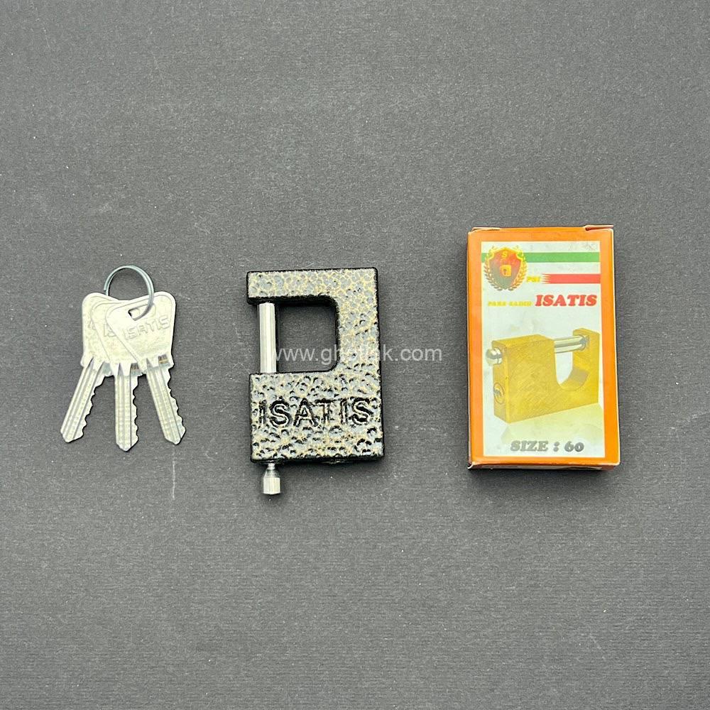 photo_19_2024-09-18_14-56-46 قفل کتابی ایساتیس سایز 60 کلید معمولی - Image 1