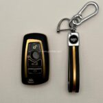 کاور ریموت بی ام و مشترک با کوییک و کلوت کیلس طرح چرم با بند ست - Image 3