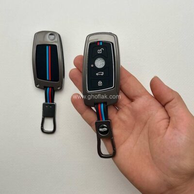 کاور ریموت بی ام و مشترک با کوییک کلید تاشو دور فلزی