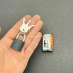 قفل آویز سانکس سایز 25 | قفل آهنی با سه کلید توپی برنجی - Image 2