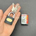 قفل آویز سانکس سایز 38 | قفل آهنی با سه کلید توپی برنجی - Image 2