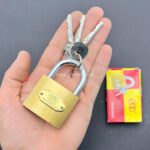 قفل آویز سربی کلید ۴ پر | مقاوم و ضدضربه - Image 2