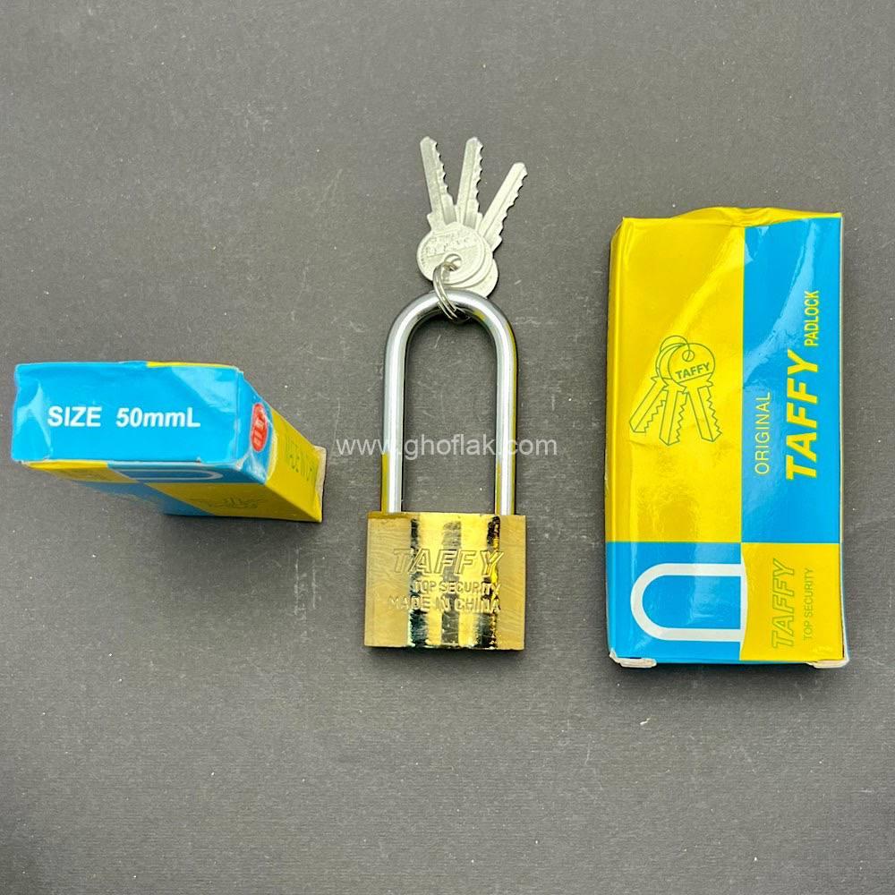 photo_2024-09-15_06-34-55 قفل آویز دسته بلند تافی سایز ۵۰ | مقاوم و سبک - Image 1