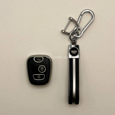 کاور ریموت پژو 206 و 207 و رانا و پارس مدل 96 به بالا طرح چرم با بند ست