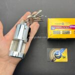 قفل کتابی کهن مدل بیضی کلید دوشیار سایز 95 - Image 2