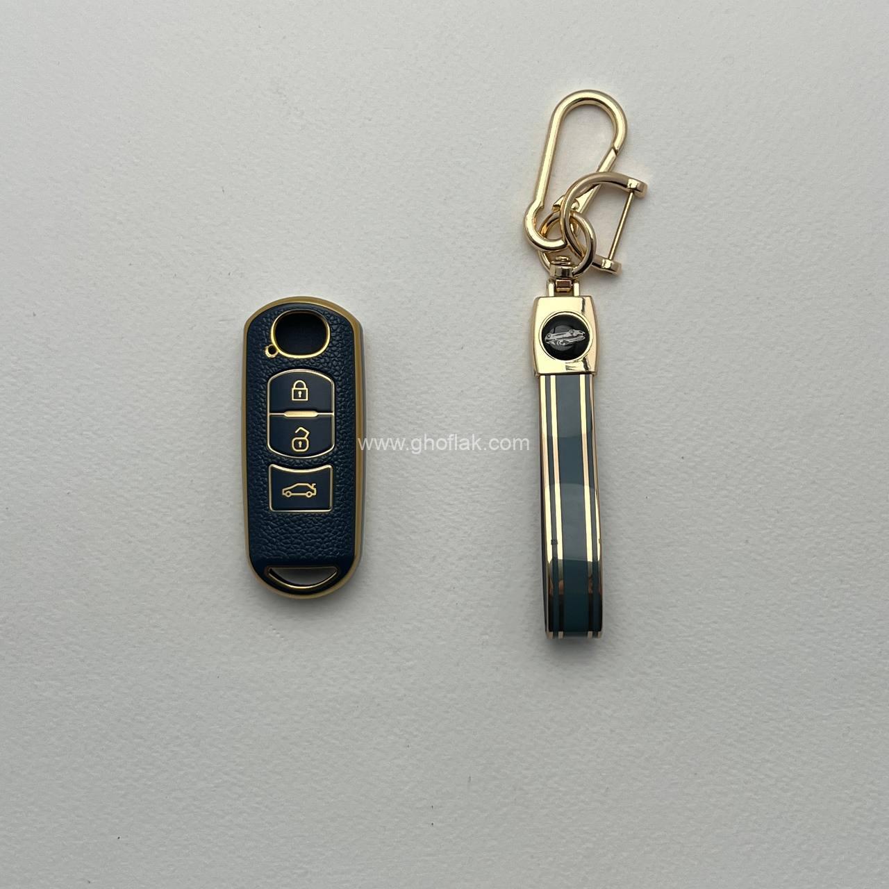 photo_2_2024-11-30_22-14-31 کاور ریموت مزدا 3 کیلس طرح چرم با بند ست - Image 1