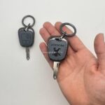 کاور ریموت پژو 206 - 207 - پارس مدل بالا و رانا دور فلزی وسط چرم بدون بند