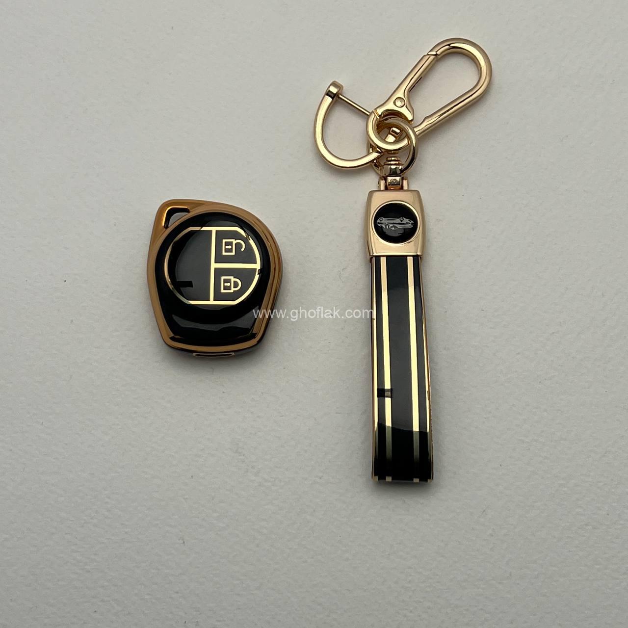 photo_3_2024-11-30_17-45-34 کاور ریموت سوزوکی ویتارا 2000 کلید دار طرح براق با بند ست - Image 1