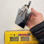 قفل کتابی کهن مدل گارد دار کلید دوشیار سایز 95 - Image 5