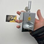 قفل کتابی کهن مدل گارد دار کلید دوشیار سایز 95 - Image 6