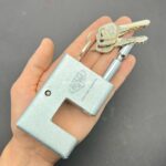 قفل کتابی پارس سایز 100 | کلید دوشیار، سیلندر برنجی، ضدبرش - Image 2