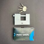 قفل کتابی پارس سایز 100 کلید 4 پر