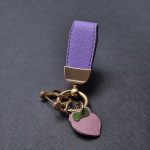 آویز چرم کوتاه رنگی گلدار - Image 3