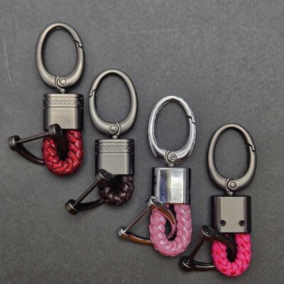 آویز چرم کوتاه رنگی