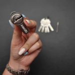 سیلندر درب چوبی و ضد سرقت آماتیس 12 سانت کلید کامپیوتری
