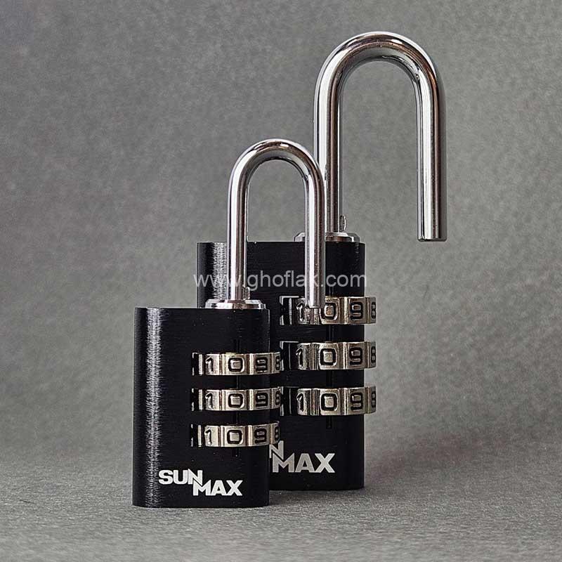 قفل-آویز-رمزی-005 قفل آویز رمزی سانکس سایز ۲۸ | کوچک، ضدزنگ و مقاوم - Image 1