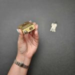 قفل کتابی برنجی مارک گیلا (مهدی) سایز 60