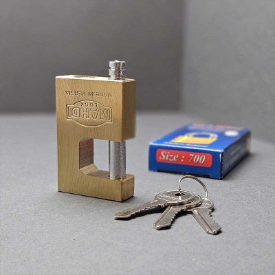 قفل کتابی برنجی مارک گیلا (مهدی) سایز 70