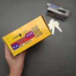 قفل کتابی کهن مدل بیضی کلید دوشیار سایز 95